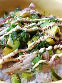 アボガドみょうが丼-レシピのメイン写真