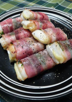♣はんぺんとチーズの大葉ベーコン巻き♣-レシピのメイン写真