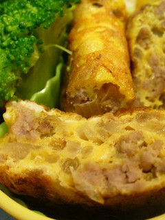もやしとひき肉の卵焼き-レシピのメイン写真