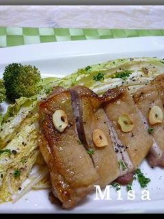 鶏肉と白菜のガーリックマスタード焼き-レシピのメイン写真