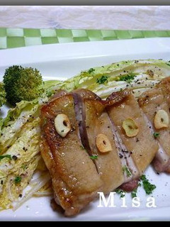 鶏肉と白菜のガーリックマスタード焼き-レシピのメイン写真