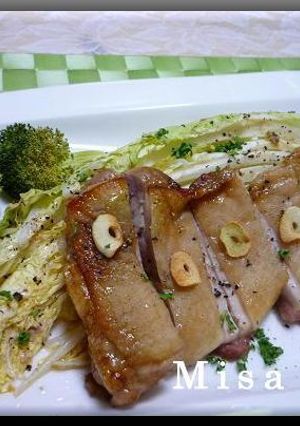 鶏肉と白菜のガーリックマスタード焼き-レシピのメイン写真