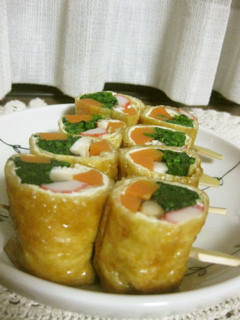 油揚げの野菜巻き-レシピのメイン写真