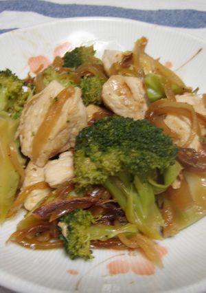鶏肉とブロッコリーの塩ダレ風炒め-レシピのメイン写真