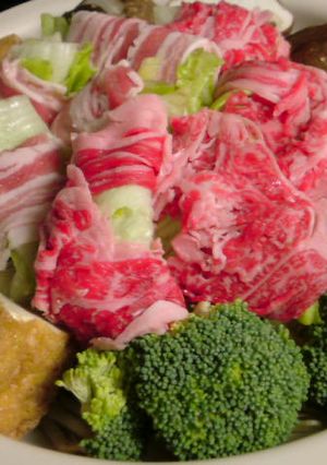 簡単ヘルシー鍋！肉巻きレタス蒸ししゃぶ♪-レシピのメイン写真