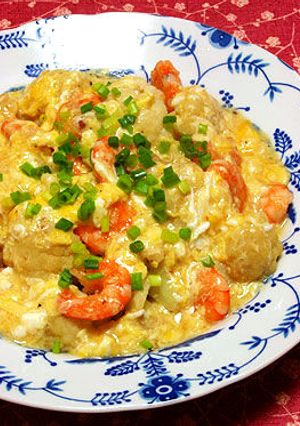 エビとカリフラワーの中華とろたまあんかけ-レシピのメイン写真