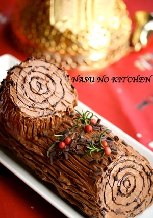【ブッシュド・ノエル】クリスマスケーキ☆-レシピのメイン写真
