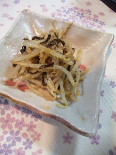 モヤシと塩昆布のホットサラダ-レシピのメイン写真