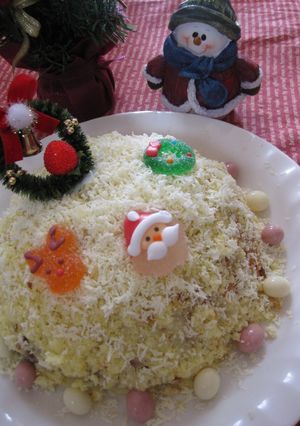 モントンで♡ミモザのクリスマスケーキ♬-レシピのメイン写真