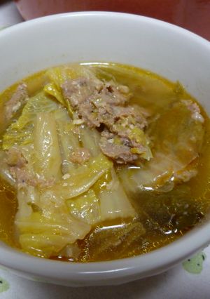うちの白菜肉詰めピリ辛スープ-レシピのメイン写真
