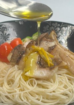 早崎瀬戸あらかぶのそうめんパスタ-レシピのメイン写真