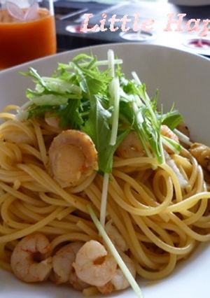 シーフードミックスを使ったしょうゆパスタ-レシピのメイン写真
