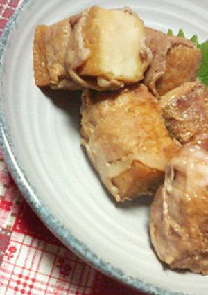 ✿バター醤油❀豚コマの厚揚げ巻きソテー✿-レシピのメイン写真