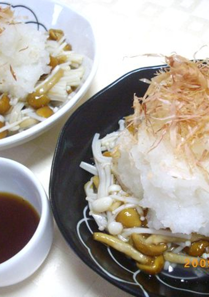 ☆なめことえのきのたっぷりおろしポン酢☆-レシピのメイン写真