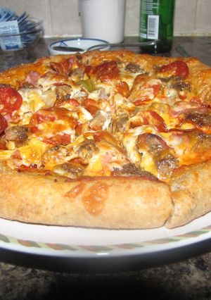 stuffed crust pizza-レシピのメイン写真