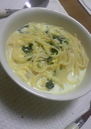 簡単！クリームスープパスタ-レシピのメイン写真