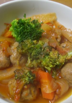 肉団子のトマト煮込み-レシピのメイン写真