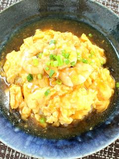 ふわとろ♡海老の天津飯風-レシピのメイン写真