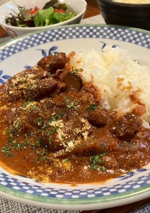 イタリア風！チキントマトハヤシ-レシピのメイン写真