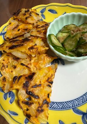 残り物の野菜で作る子ども用チヂミ風-レシピのメイン写真