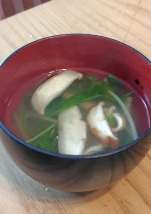 水菜としいたけの塩麹スープ-レシピのメイン写真