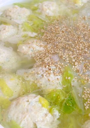 シンプル鶏肉団子鍋-レシピのメイン写真