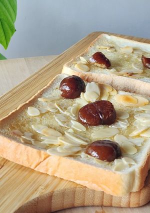 和栗キャラメルのザクザクトースト☆朝食-レシピのメイン写真