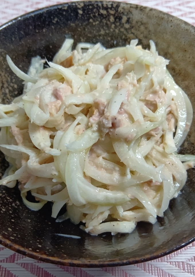 ツナ缶と玉ねぎのマヨしょう油-レシピのメイン写真