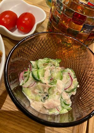 ラディッシュときゅうりのツナマヨ和え-レシピのメイン写真