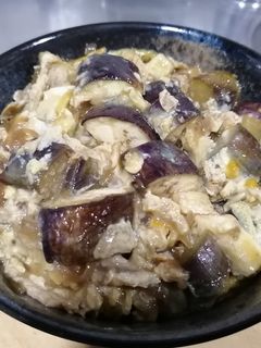 ナスの卵とじ丼-レシピのメイン写真