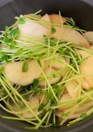 かぶと豆苗のごま油炒め-レシピのメイン写真