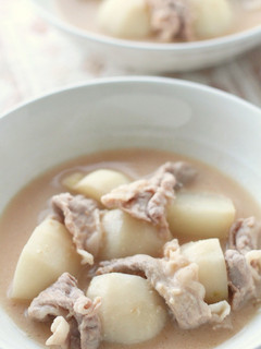 かぶと豚肉の酒粕煮-レシピのメイン写真