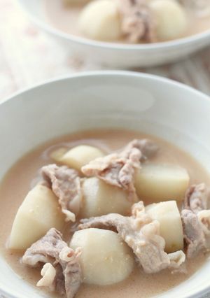 かぶと豚肉の酒粕煮-レシピのメイン写真