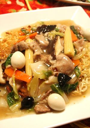 フライパンで簡単～五目かた焼きそば☆-レシピのメイン写真