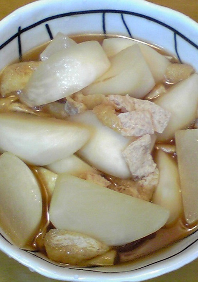 ほんだしで！カブと油揚げの煮物-レシピのメイン写真