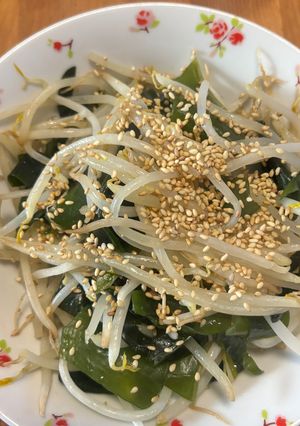 もやしとわかめのごま油炒め-レシピのメイン写真