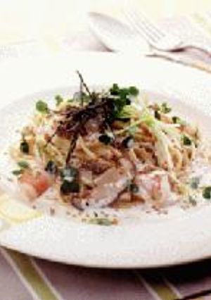 味付き『ごま』（醤油味）のクリームパスタ-レシピのメイン写真