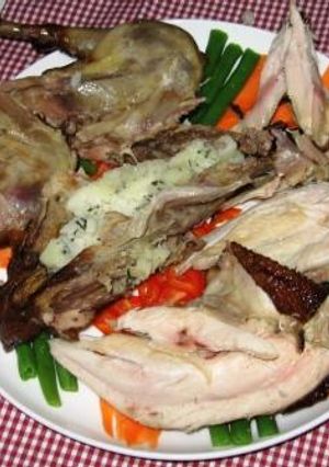 スモークドチキンのお肉のはずし方-レシピのメイン写真