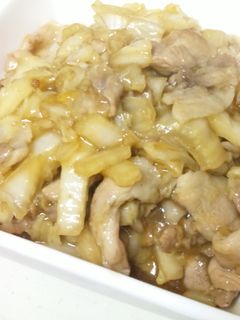 白菜と豚肉のコッテリ炒め-レシピのメイン写真