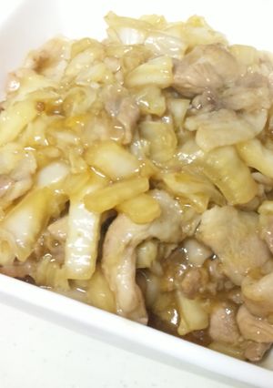 白菜と豚肉のコッテリ炒め-レシピのメイン写真