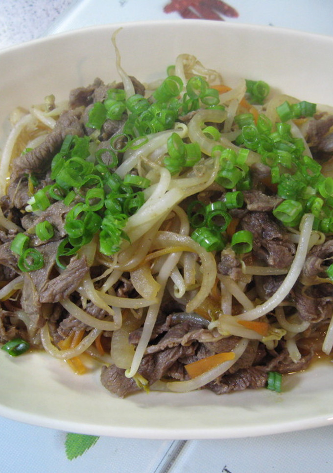 牛肉ともやし☆焼き肉のたれで野菜炒め-レシピのメイン写真