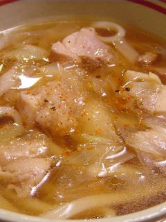 簡単♡我が家の鶏南うどん-レシピのメイン写真