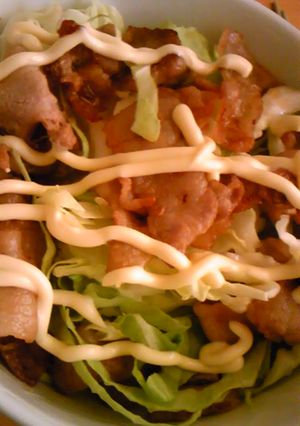 コチュマヨ豚キャベツ丼!!-レシピのメイン写真