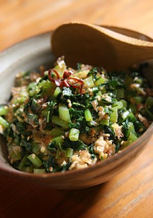 体ぽかぽか、大根菜の炒め物-レシピのメイン写真