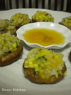 エビとじゃがいもの椎茸蒸し-レシピのメイン写真