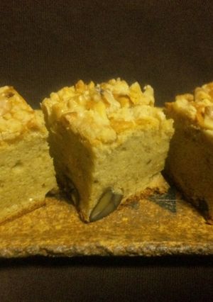 栗ペーストとクルミのクランブル　ケーキ-レシピのメイン写真