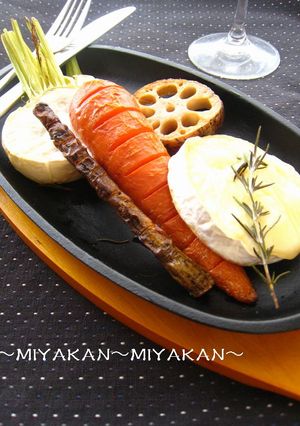 冬の根菜ステーキ！チーズフォンデュ風-レシピのメイン写真