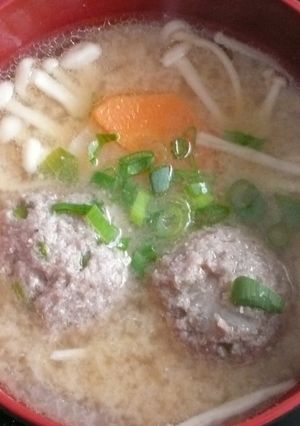 ε-(*´∇`*)ホッコリ つみれ汁-レシピのメイン写真