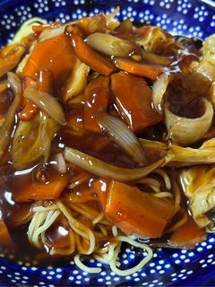 焼きそばで作るあんかけ焼きそば-レシピのメイン写真
