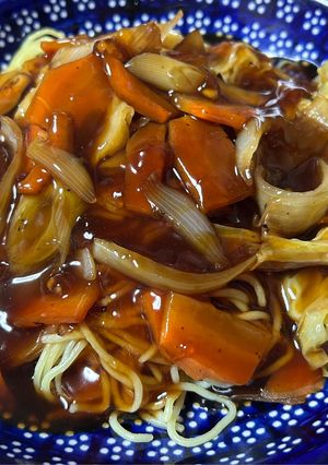 焼きそばで作るあんかけ焼きそば-レシピのメイン写真